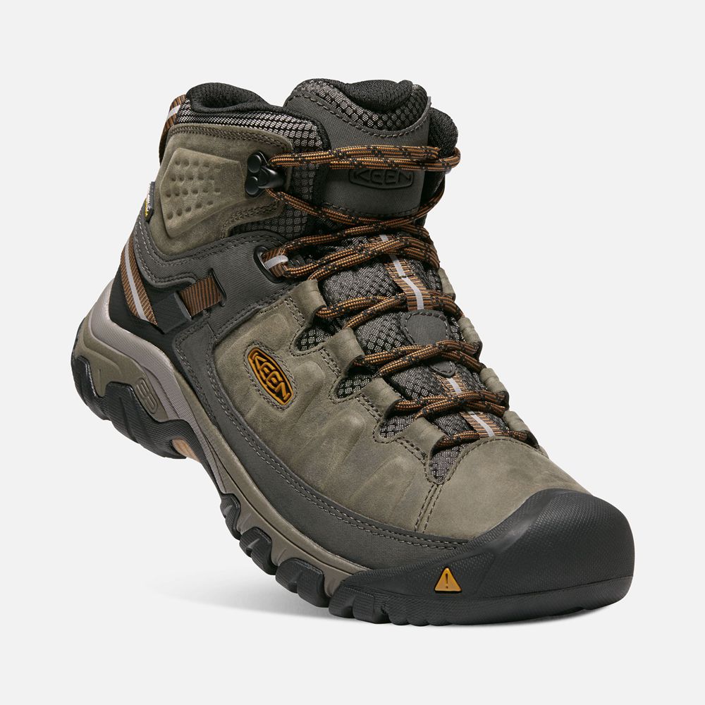 Keen Laarzen Heren Olijfgroen/Zwart - Targhee Iii Waterproof Mid Wide - 05136-HWPO